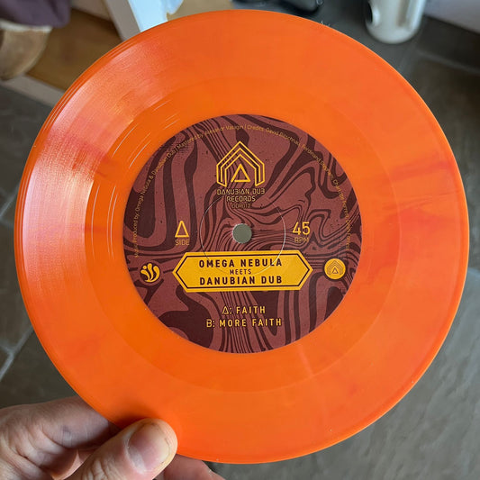 7" DDR012 Faith - Omega Nebula X Danubian Dub (B-Stock - shiny orange colour- 100pcs available)